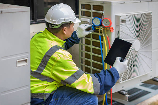 Professional Hvac Installation technician working in Mills River, NC